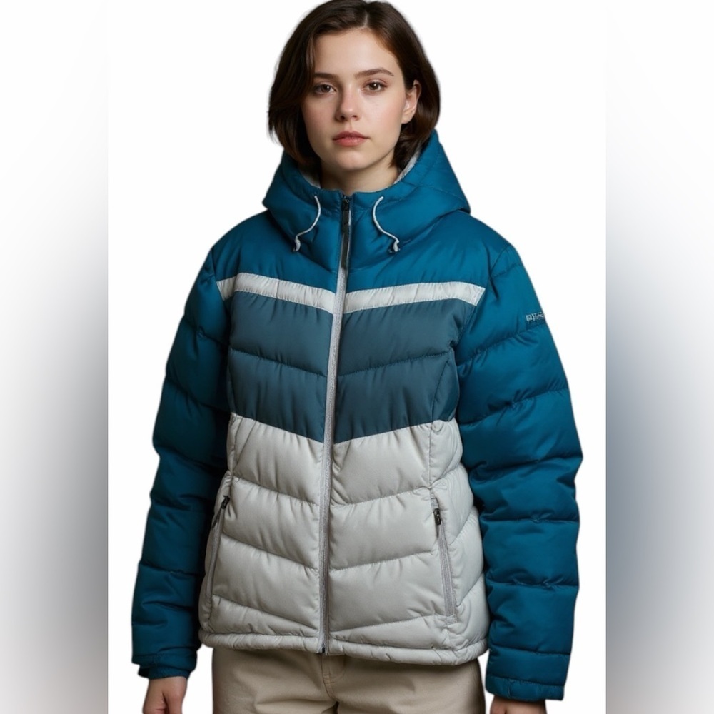 Columbia Timber Top Mountain Teal and gray Jacket Xl